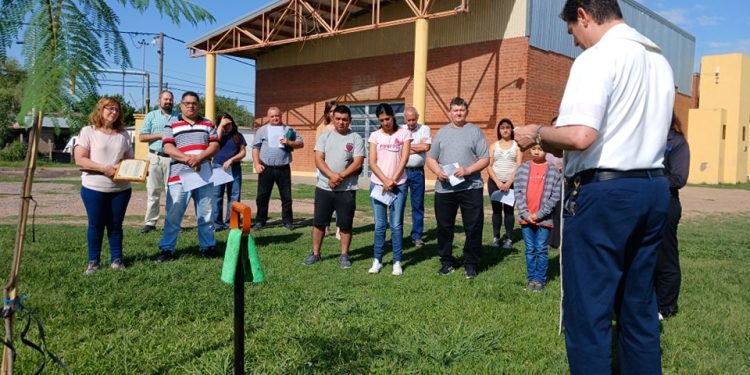 En homenaje a los 10 años de Pontificado de Francisco, se plantó el 9no. árbol