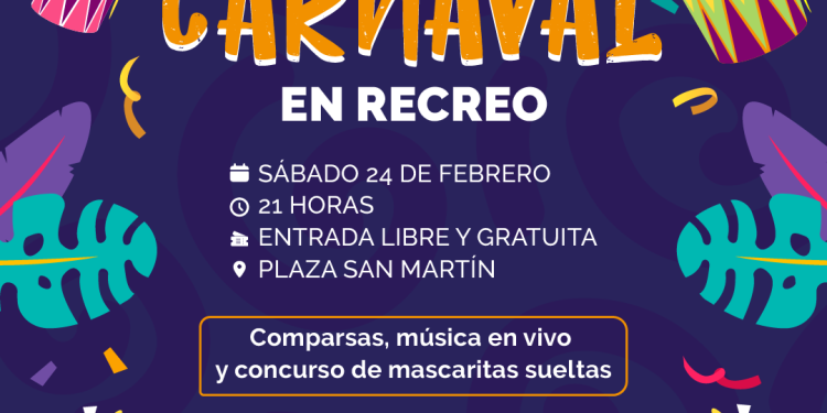 Inscriben a mascaritas sueltas para la Fiesta de Carnaval en Recreo